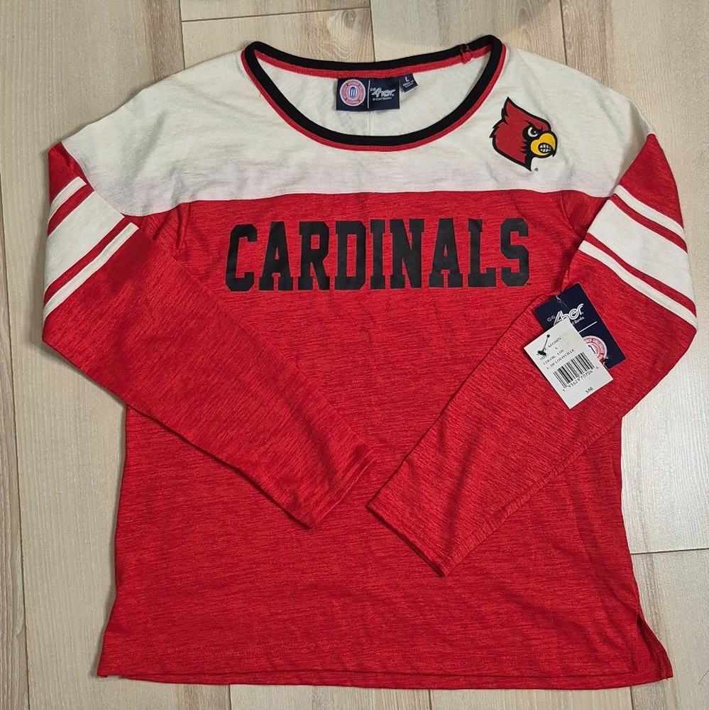 Louisville Cardinals Women’s Long Sleeve Shirt G-III 4her Sz L NWT